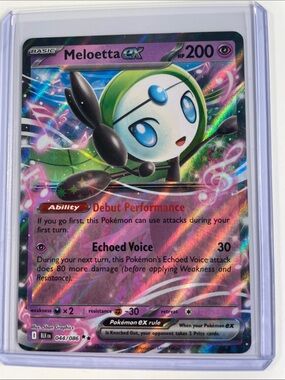 Pokemon Meloetta EX Holofoil - Pink, Green, Blue